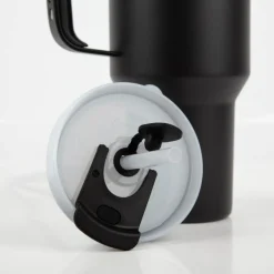 Trinkbecher Runbott Latt 1100 Black mit Henkel 1100ml- geschmacksneutral, BPA-frei und auslaufsicher