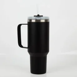 Trinkbecher Runbott Latt 1100 Black mit Henkel 1100ml- geschmacksneutral, BPA-frei und auslaufsicher