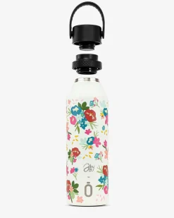 Trinkflasche ABIGAIL MORALES Bouquet Cream Runbott 600ml - geschmacksneutral, BPA-frei und auslaufsicher