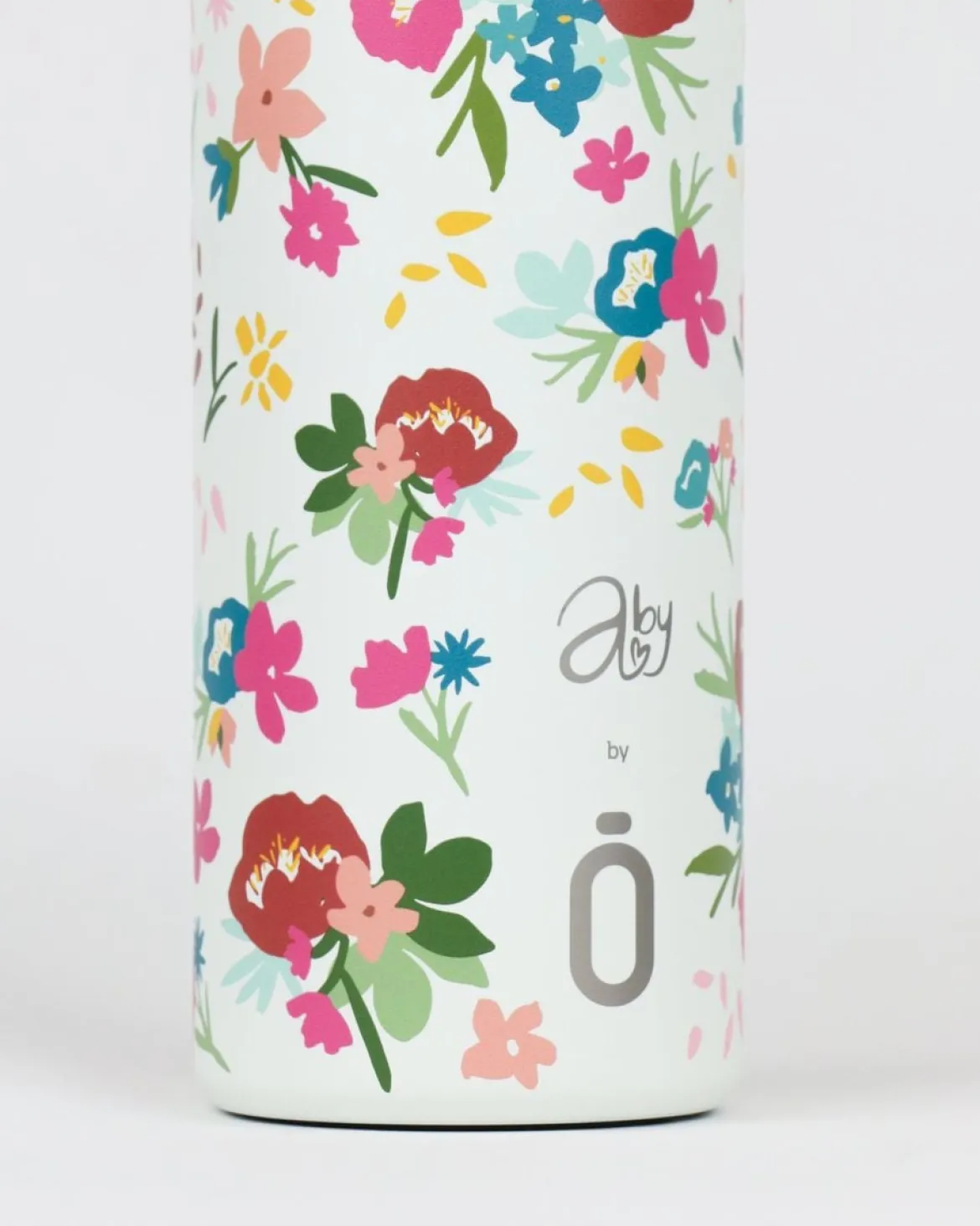 Trinkflasche ABIGAIL MORALES Bouquet Cream Runbott 600ml - geschmacksneutral, BPA-frei und auslaufsicher