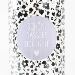 Trinkflasche aus Glas Schön, dass es dich gibt! 550ml von Grafik Werkstatt
