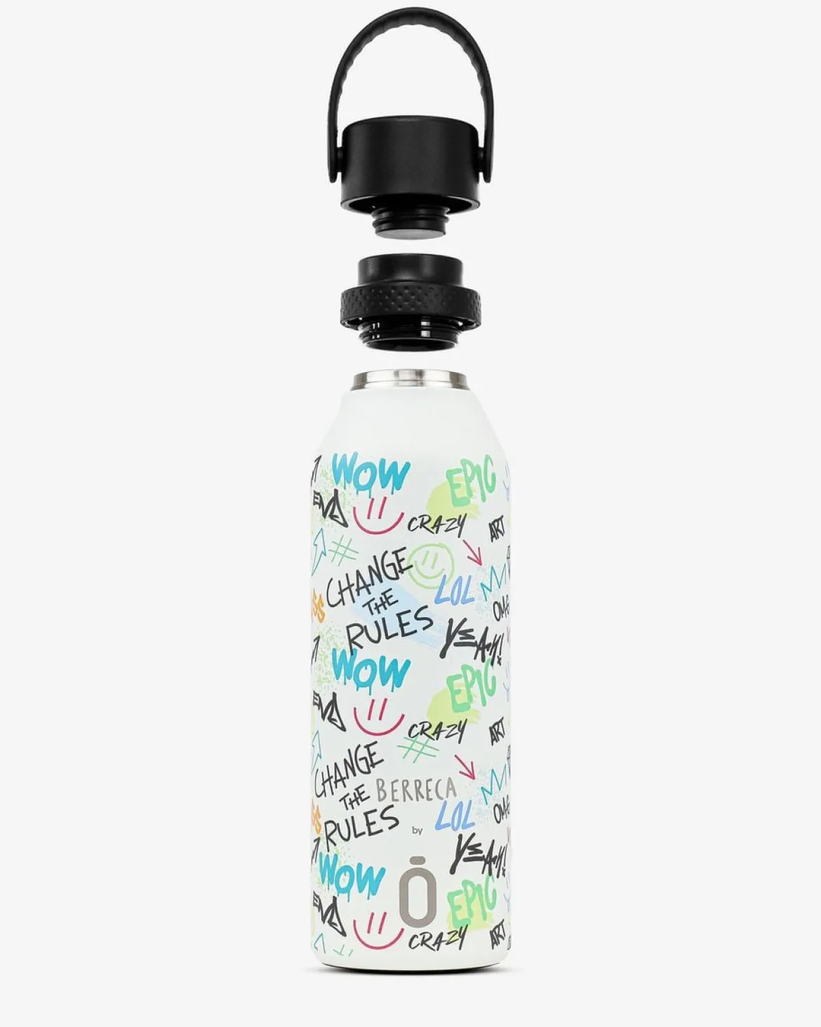 Trinkflasche BERRECA Graffiti Runbott 600ml - geschmacksneutral, BPA-frei und auslaufsicher
