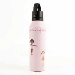 Trinkflasche Marta Munté Ballet rosa von Runbott 600ml - geschmacksneutral, BPA-frei und auslaufsicher