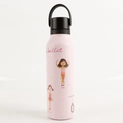 Trinkflasche Marta Munté Ballet rosa von Runbott 600ml - geschmacksneutral, BPA-frei und auslaufsicher