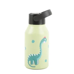 Trinkflasche Marta Munté Braquiosaurus grün von Runbott 350ml - geschmacksneutral, BPA-frei und auslaufsicher