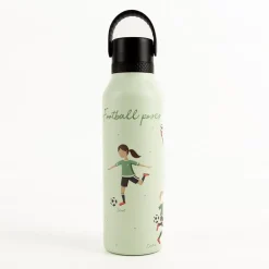 Trinkflasche Marta Munté Football mintgrün von Runbott 600ml - geschmacksneutral, BPA-frei und auslaufsicher
