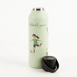 Trinkflasche Marta Munté Football mintgrün von Runbott 600ml - geschmacksneutral, BPA-frei und auslaufsicher