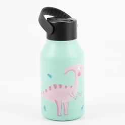 Trinkflasche Marta Munté Parasaulophus emerald pink von Runbott 350ml - geschmacksneutral, BPA-frei und auslaufsicher