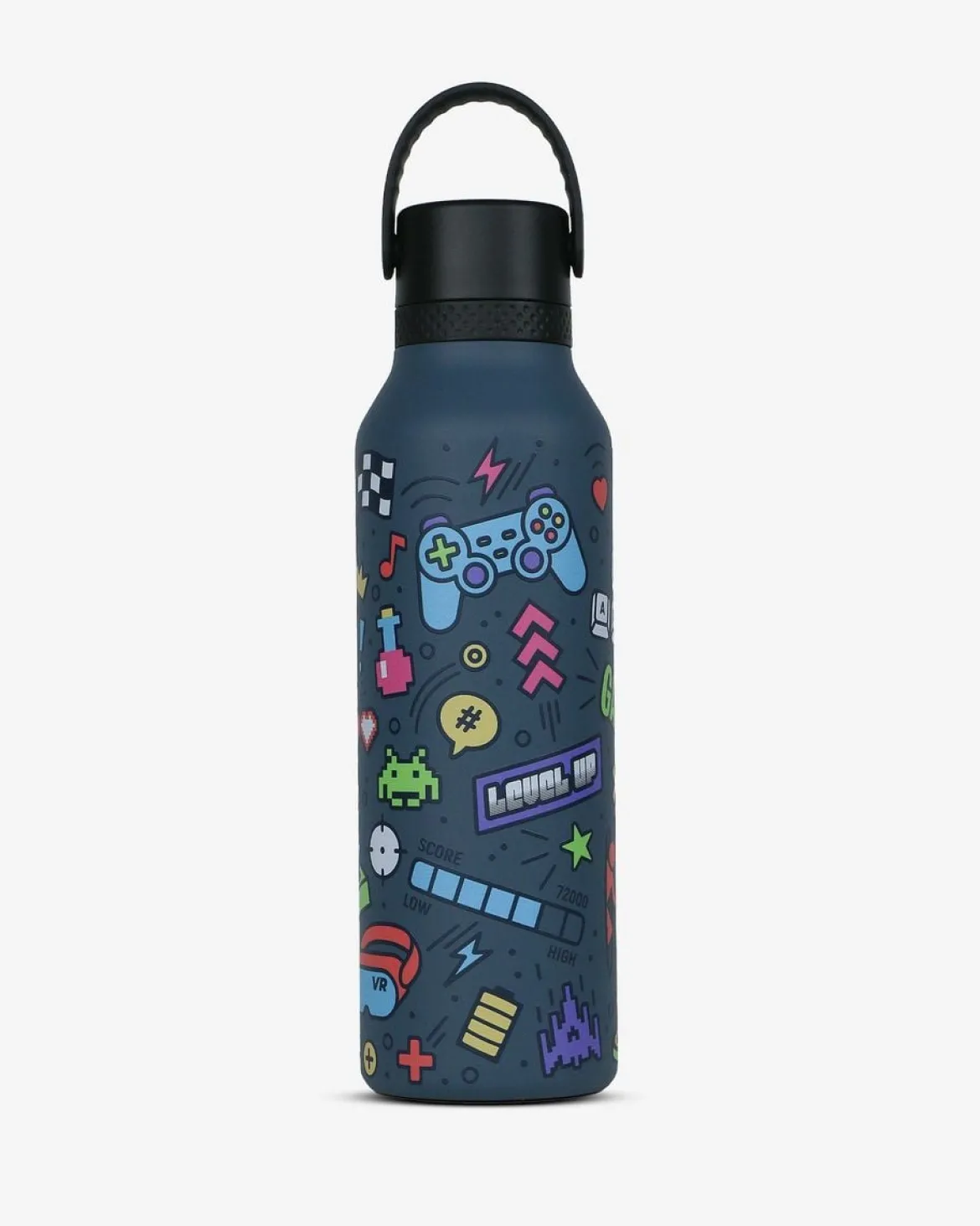 Trinkflasche PEDRO BAIGORRIA Retro Gamer Ocean Runbott 600ml - geschmacksneutral, BPA-frei und auslaufsicher