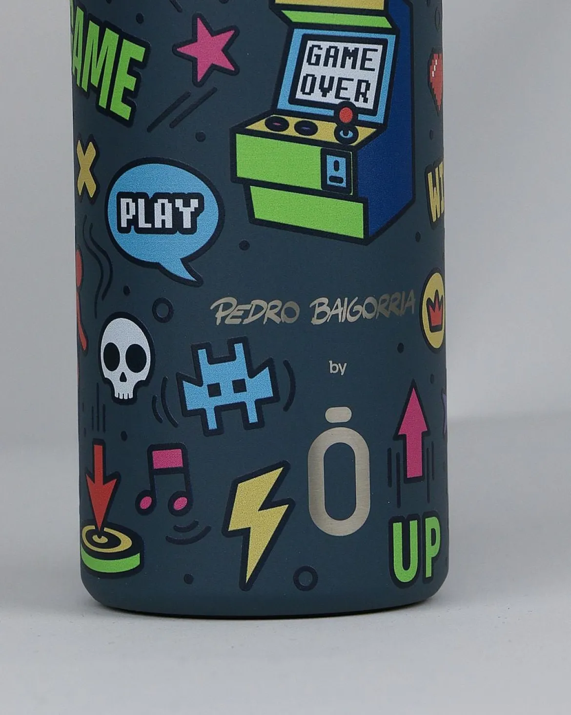 Trinkflasche PEDRO BAIGORRIA Retro Gamer Ocean Runbott 600ml - geschmacksneutral, BPA-frei und auslaufsicher