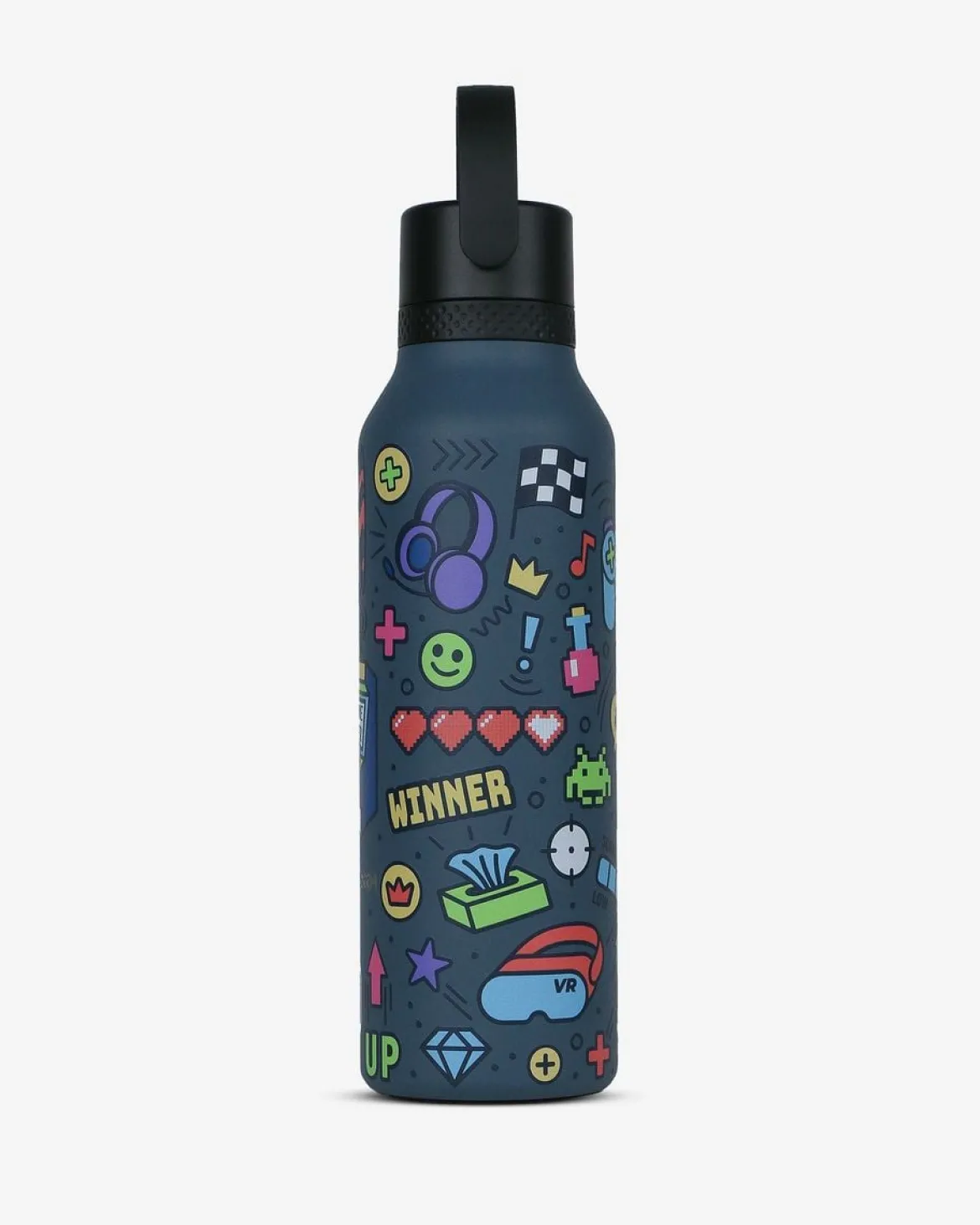 Trinkflasche PEDRO BAIGORRIA Retro Gamer Ocean Runbott 600ml - geschmacksneutral, BPA-frei und auslaufsicher