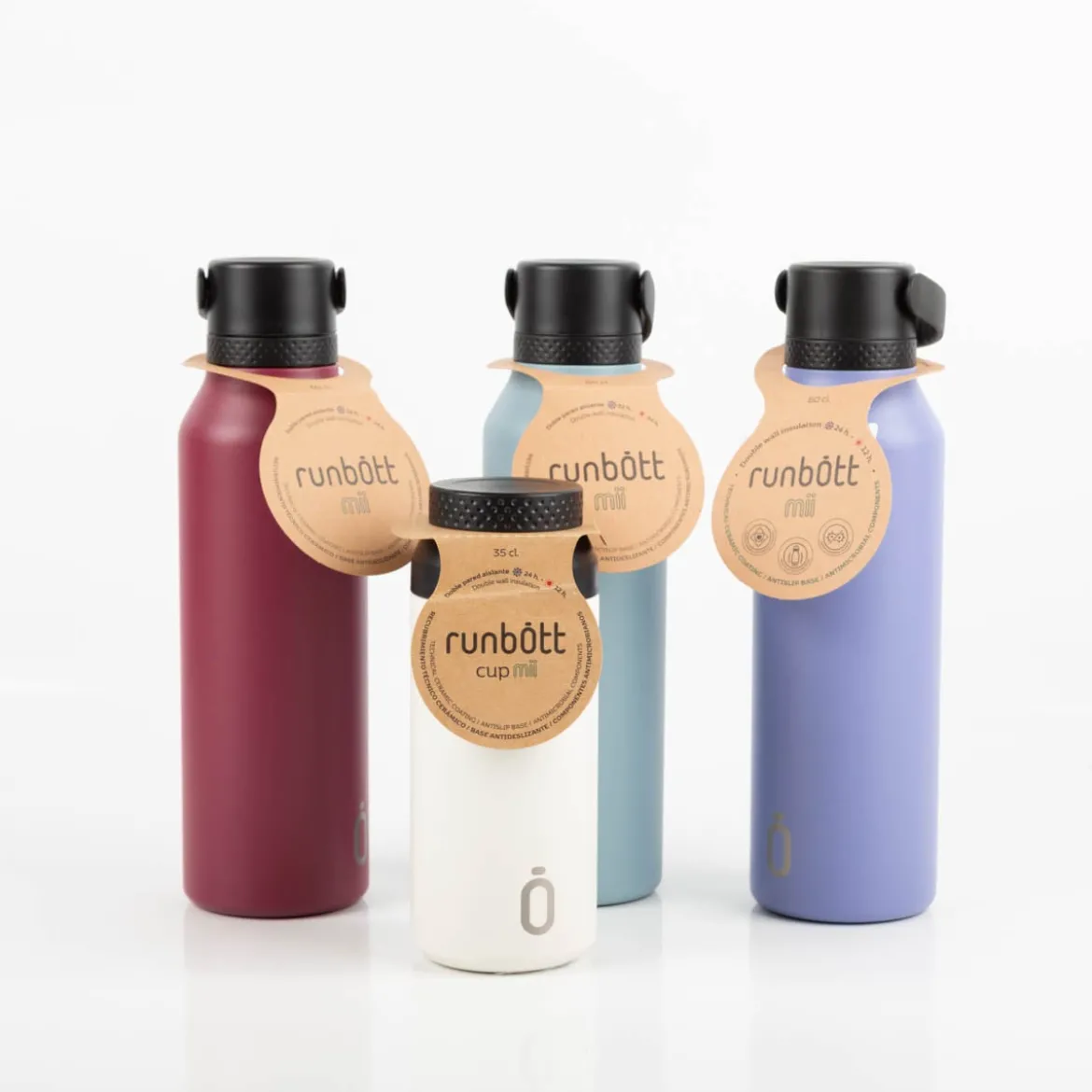 Trinkflasche Runbott MII 600ml Lavender - geschmacksneutral, BPA-frei und auslaufsicher