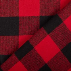 Twill Stoff Baumwollstoff Karo rot schwarz 145cm
