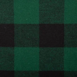 Twill Stoff Baumwollstoff Karo grün schwarz 145cm