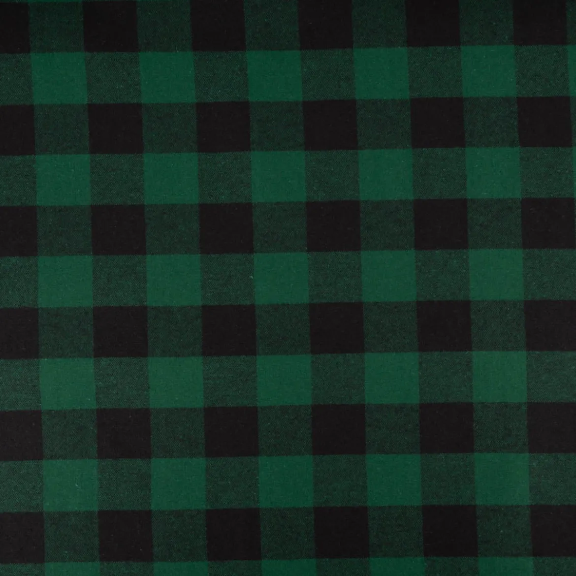 Twill Stoff Baumwollstoff Karo grün schwarz 145cm