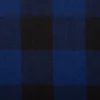 Twill Stoff Baumwollstoff Karo blau schwarz 145cm