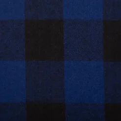 Twill Stoff Baumwollstoff Karo blau schwarz 145cm