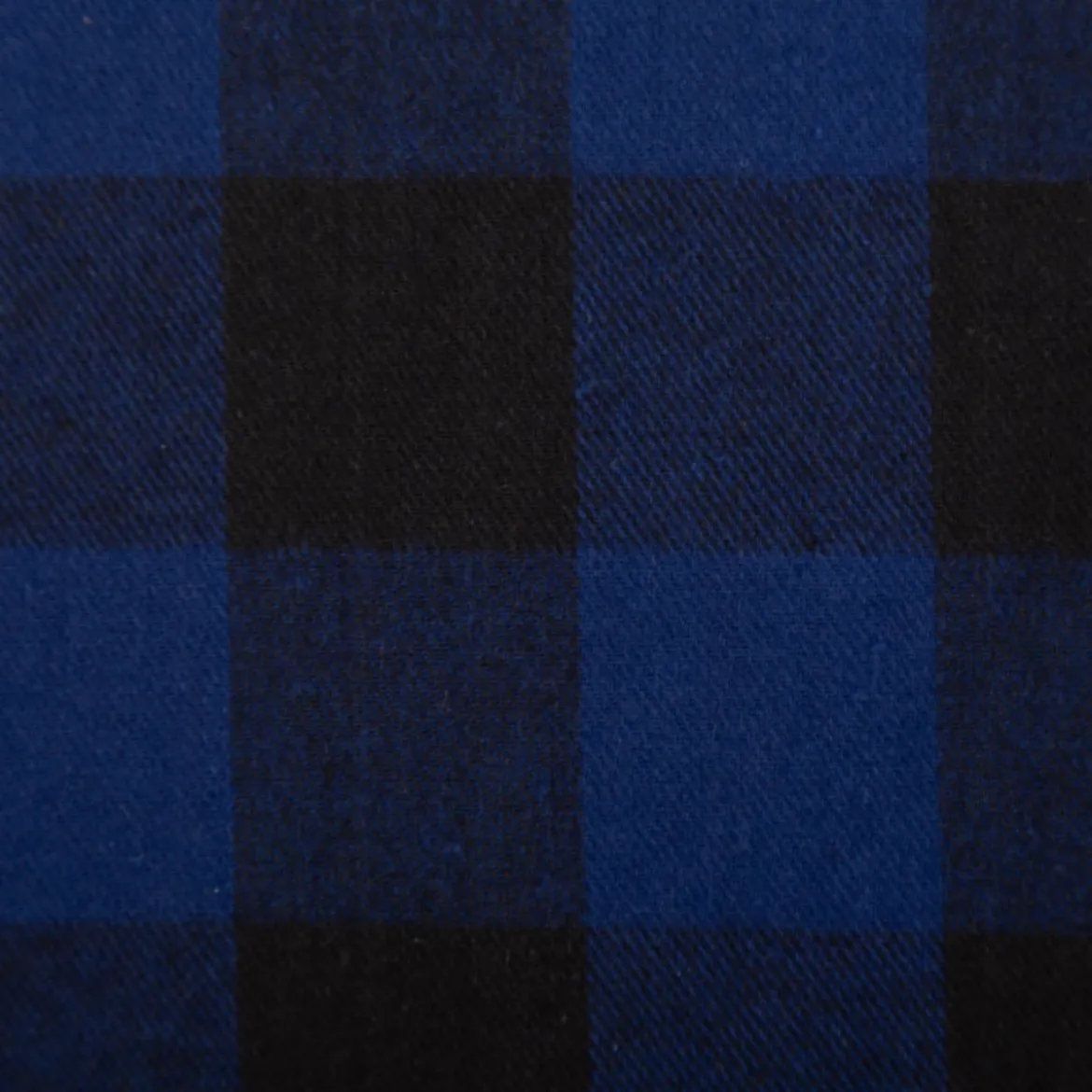 Twill Stoff Baumwollstoff Karo blau schwarz 145cm