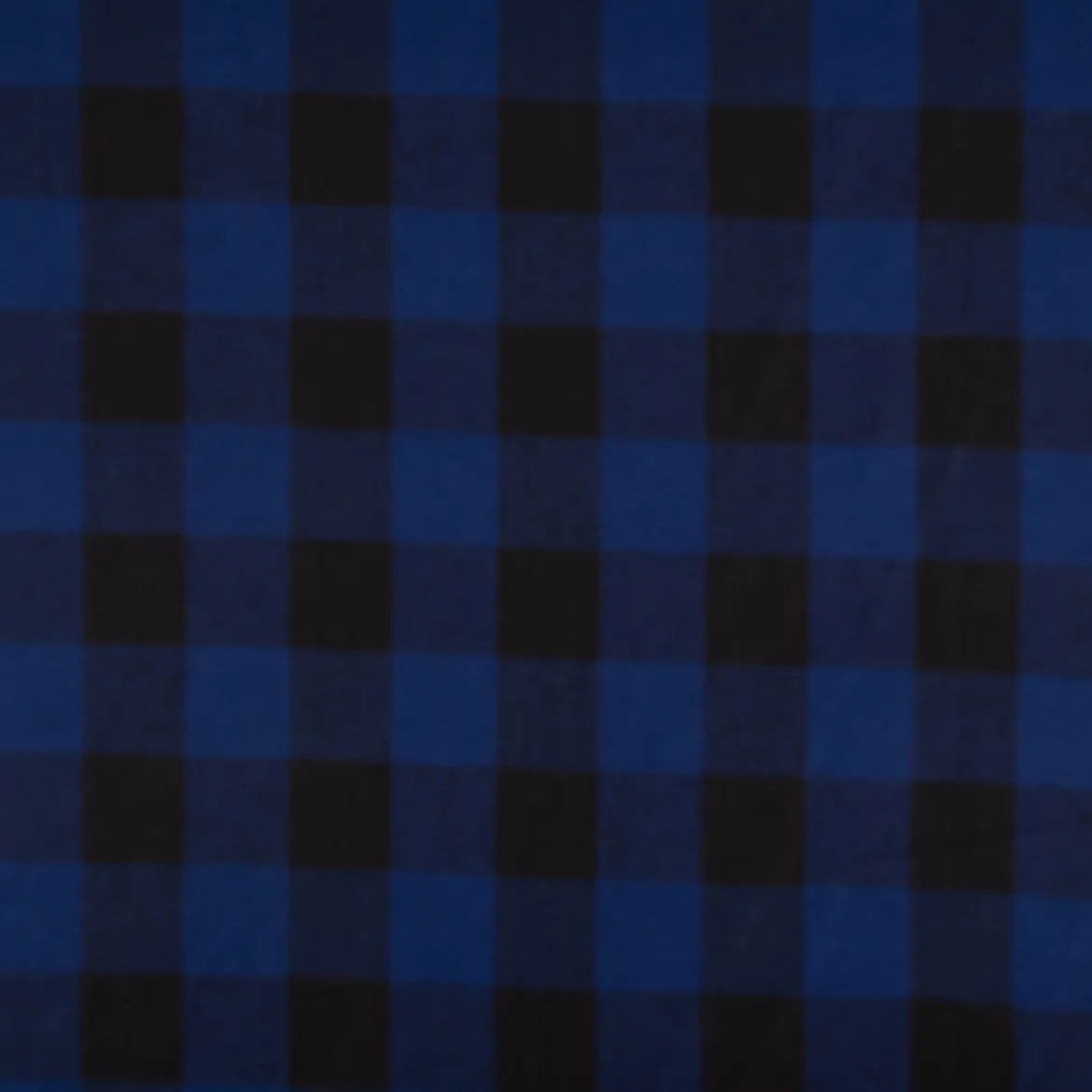 Twill Stoff Baumwollstoff Karo blau schwarz 145cm