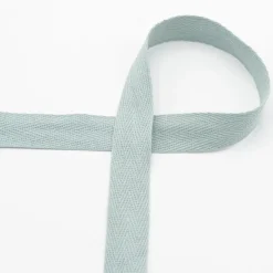 Twill Tape Köper Baumwollband Meterware Dusty Green 20mm Breite