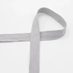 Twill Tape Köper Baumwollband Meterware Grey 20mm Breite