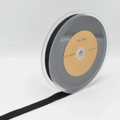 Twill Tape Köper Baumwollband Meterware Black 20mm Breite