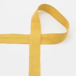 Twill Tape Köper Baumwollband Meterware Ochre 20mm Breite