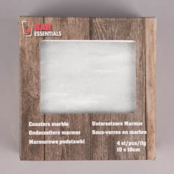Untersetzer Marmor weiß hellgrau 10x10cm 4 Stück