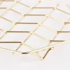 Untersetzer Metall goldfarbig 20x20x2cm