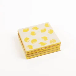Untersetzer Zitronen Lemon Coaster 4er Set von Sass & Belle