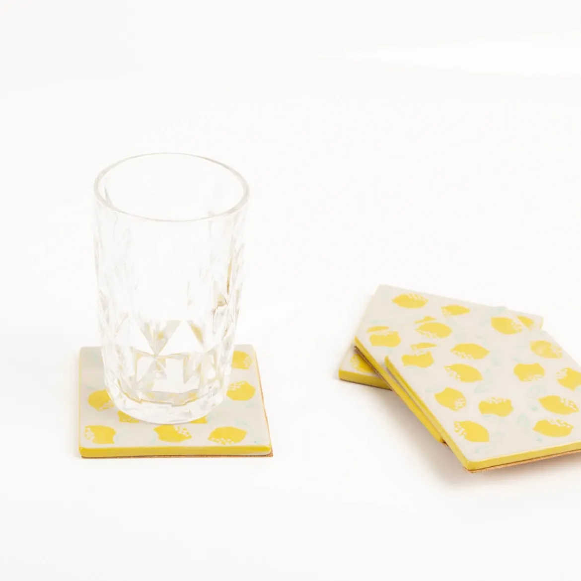 Untersetzer Zitronen Lemon Coaster 4er Set von Sass & Belle