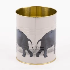 Utensilienhalter Coffee Beans Safari 2er Set hellgrau goldfarbig verschiedene Größen