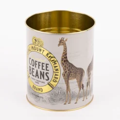 Utensilienhalter Coffee Beans Safari 2er Set hellgrau goldfarbig verschiedene Größen