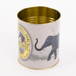 Utensilienhalter Coffee Beans Safari 2er Set hellgrau goldfarbig verschiedene Größen