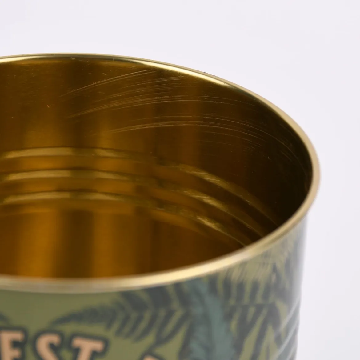 Utensilienhalter Tea Coffee 2er Set grün goldfarbig verschiedene Größen
