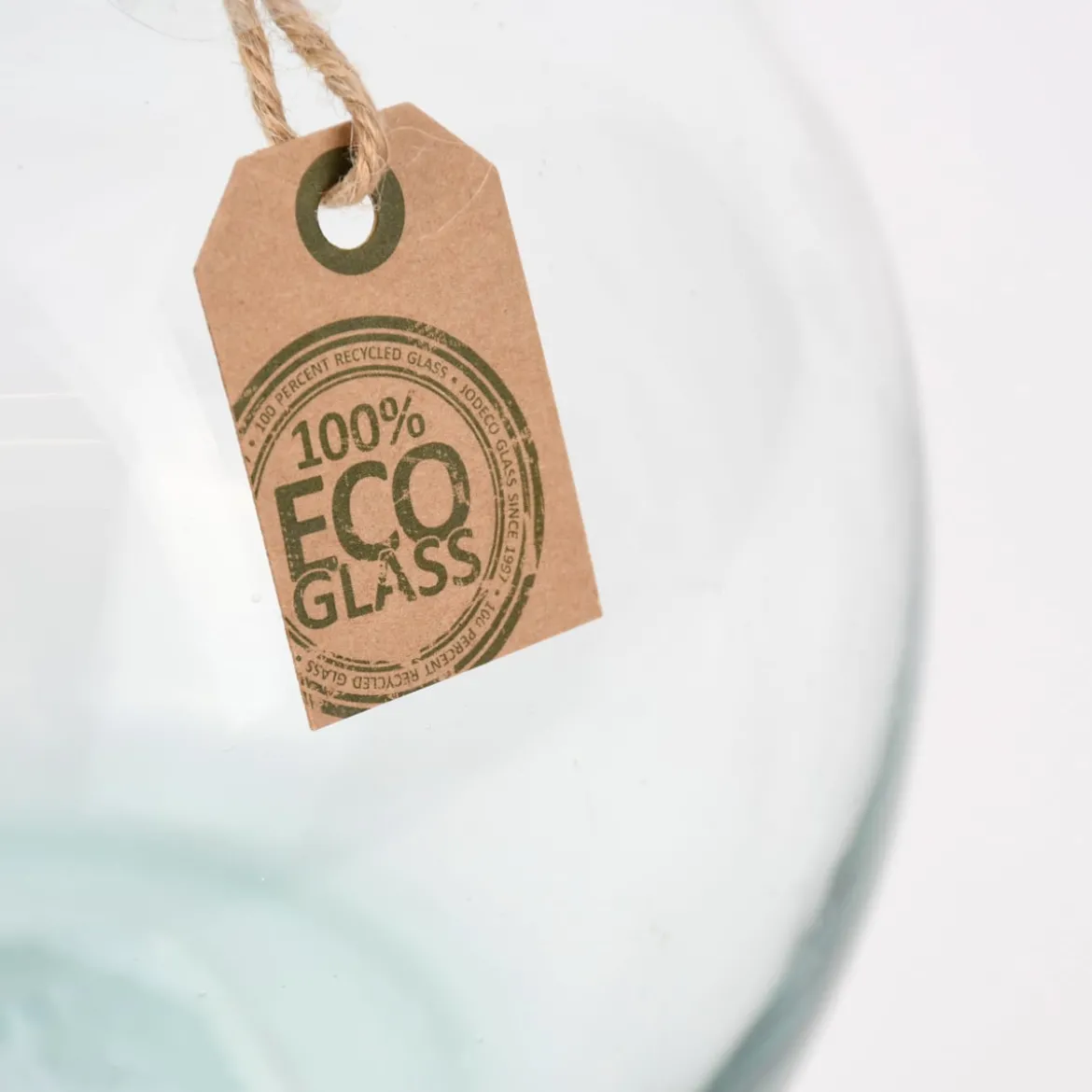 Vase bauchig Eco Glas klar 24x18cm