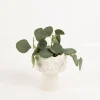 Vase Blümchen Keramik weiß 14,5cm hoch von Boltze