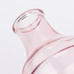 Vase Flaschenform zylinderförmig transparent Glas verschiedenen Farben 6,5x18,5cm