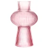 Vase Rillen rosa 35x19x10cm von Sass & Belle
