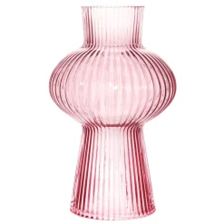 Vase Rillen rosa 35x19x10cm von Sass & Belle