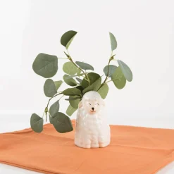 Vase Sheep Schaf wollweiß von Sass & Belle 12cm hoch