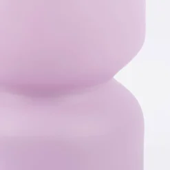 Vase tailliert undurchsichtig einfarbig matt flieder 12x25cm