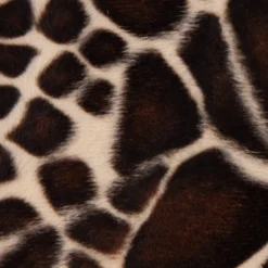 Velours Fellimitat Kunstfell Giraffe beige braun 1,5m Breite