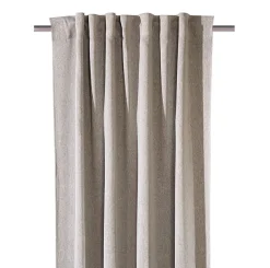 Verdunkelungsvorhang Barcelona mit Schlaufenband hellbraun meliert 245x135cm