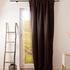 Verdunkelungsvorhang Black Out Midnight Elbersdrucke uni braun 140cmx255cm