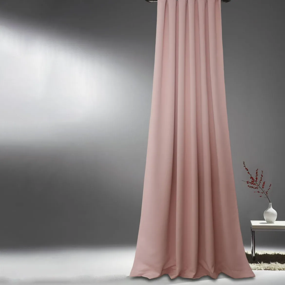 Verdunkelungsvorhang mit Universalband SOPRAN rosa 175x140cm