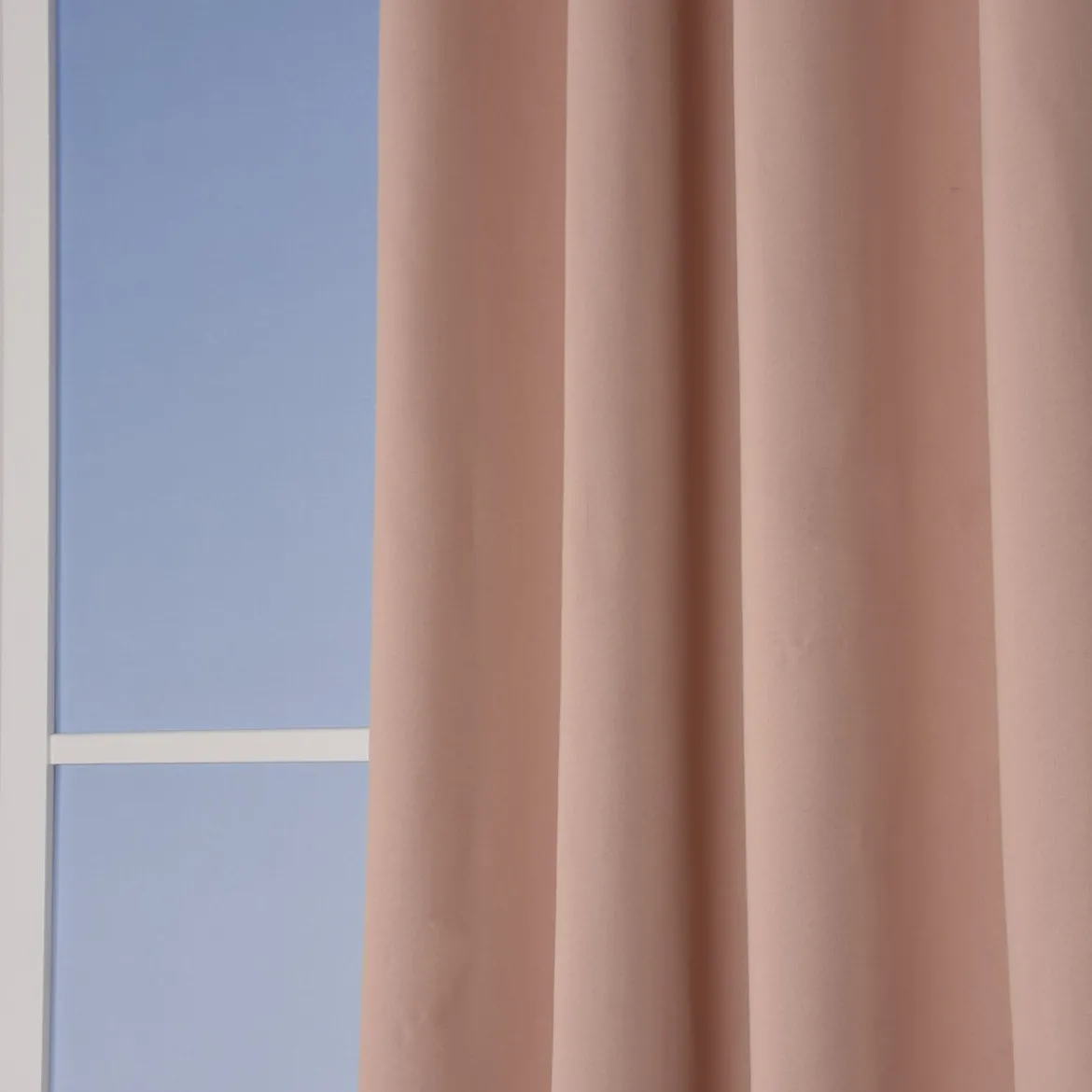 Verdunklungsgardine mit Ösenaufhängung einfarbig rosa 135x250cm