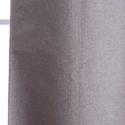 Verdunklungsgardine mit Ösenaufhängung einfarbig taupe meliert 140x260cm