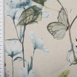 Verdunklungsstoff Dim Out Vorhangstoff Verdunklung Nature beige grün 1,50m Breitte