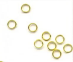 Verschlüsse Ringe goldfarbig 10 Stück 5mm